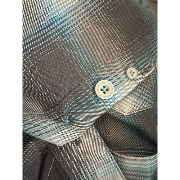 DIXXON Flannel Company Lost Coast Blue Plaid Flannel Button-Up Shirt Men's XS - Picture 6 of 7
